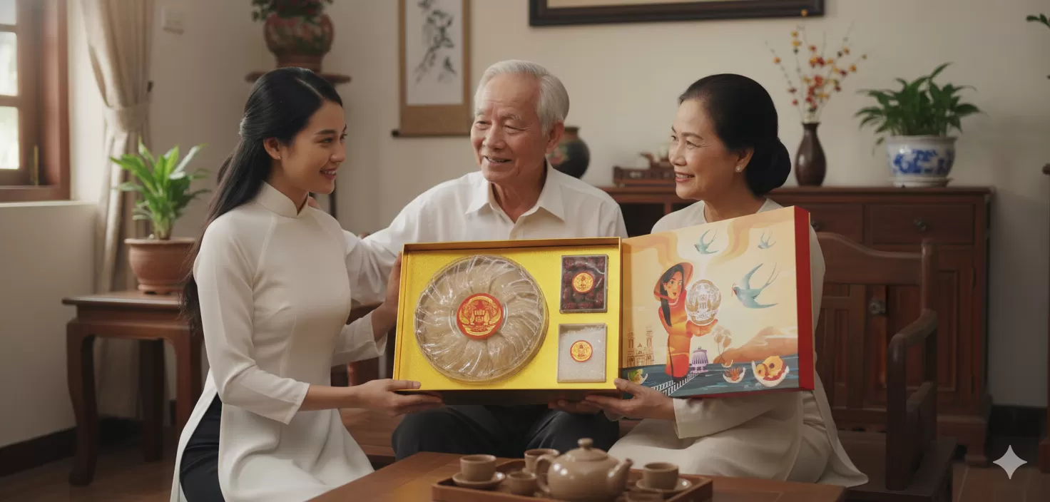 Yến s&agrave;o biếu tết &ndash; m&oacute;n qu&agrave; Tết sức khỏe tinh tế, lựa chọn ho&agrave;n hảo l&agrave;m qu&agrave; tặng cha mẹ trong dịp Tết đo&agrave;n vi&ecirc;n.