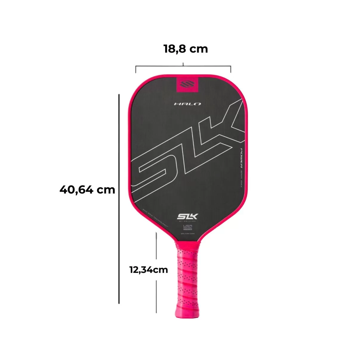 Halo pickleball Vợt Pickleball Selkirk SLK Halo Power Max Hồng